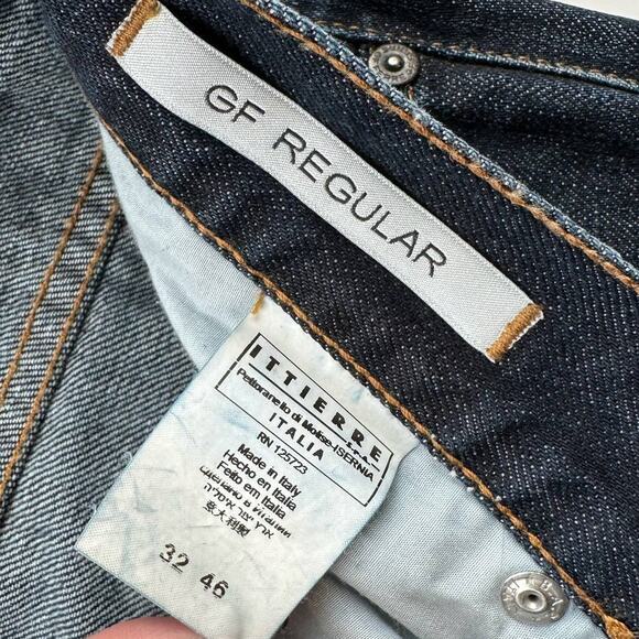 GF Regular Gianfranco Ferre Jeans US 32 IT 46 Blue Denim Regular Straight Jeans - Picture 10 of 16
